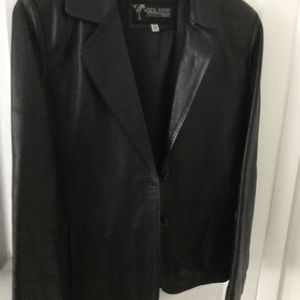 Leather jacket lamb leather